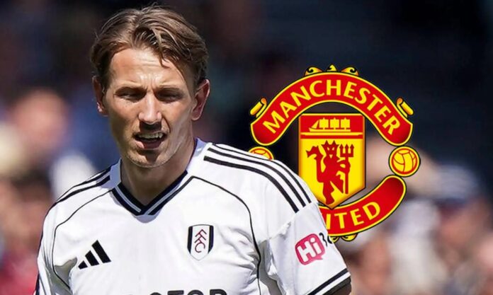 Sander Berge med ManU logo