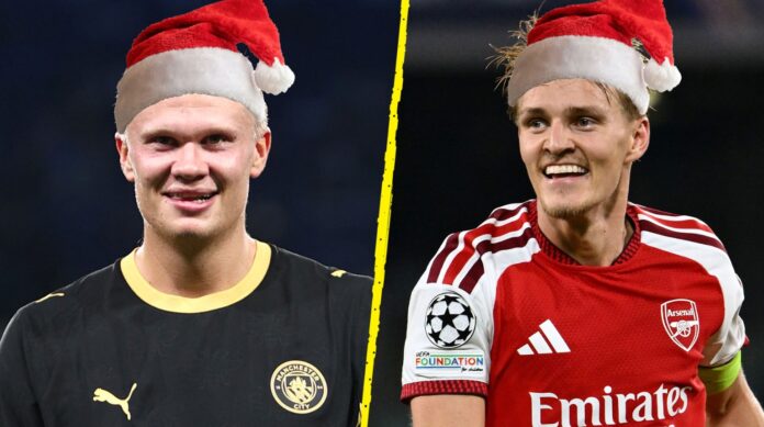 Haaland og Ødegaard nisser